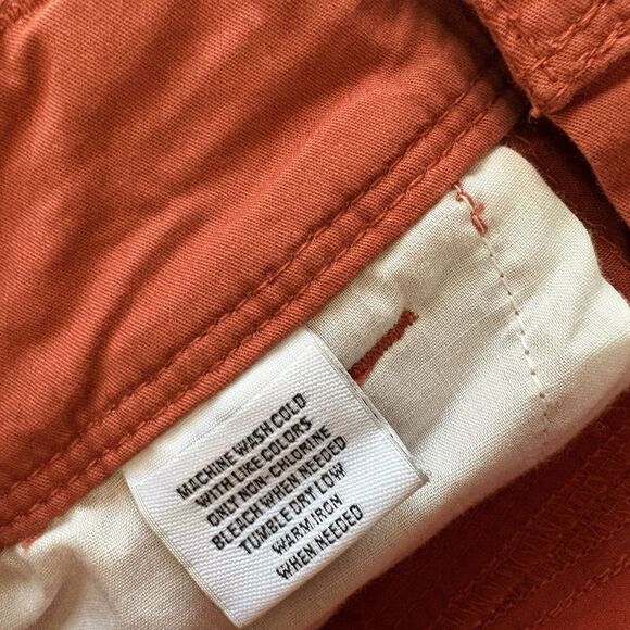 Style‎ & Co Retro Charm Sienna Orange Carpi Pants Women's Size 4 Mid Rise - Picture 7 of 8